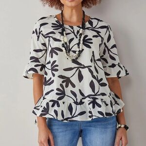 Charlie Paige Women’s Brenda Blouse 100% Cotton
